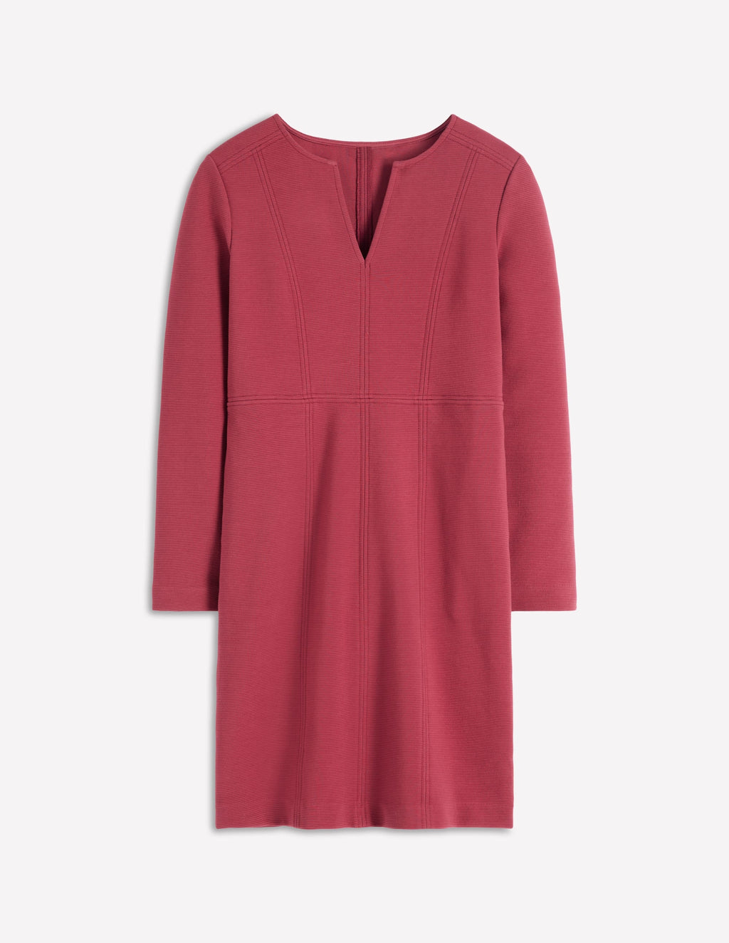 Colette Ottoman Shift Dress-Ruby Red