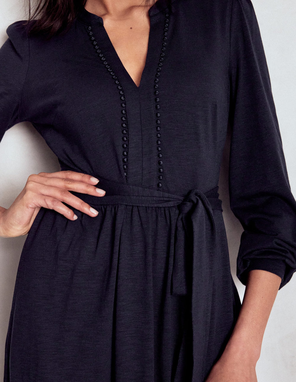 Naomi Long Sleeve Midi-Navy