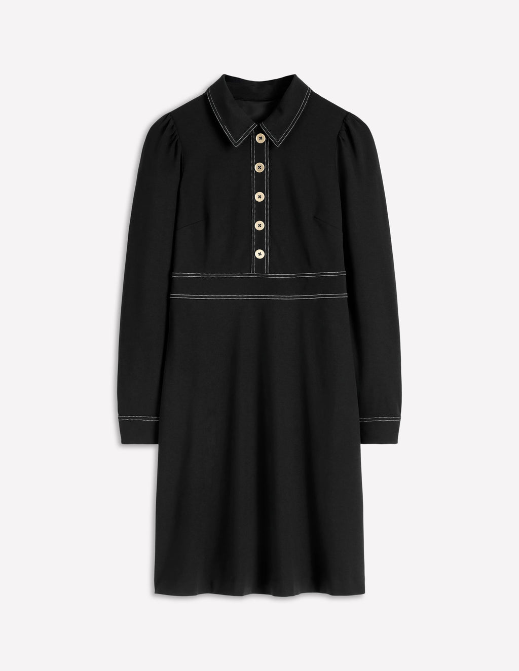 Nicolette Long Sleeve Dress-Black