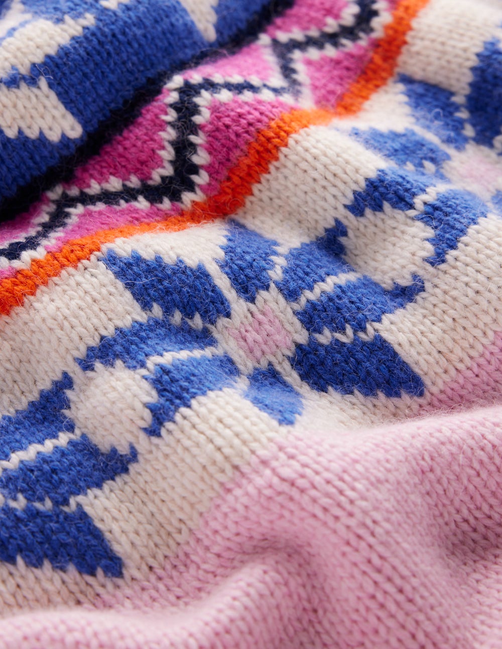 Eleanor Fair Isle Sweater-Meadowsweet Pink