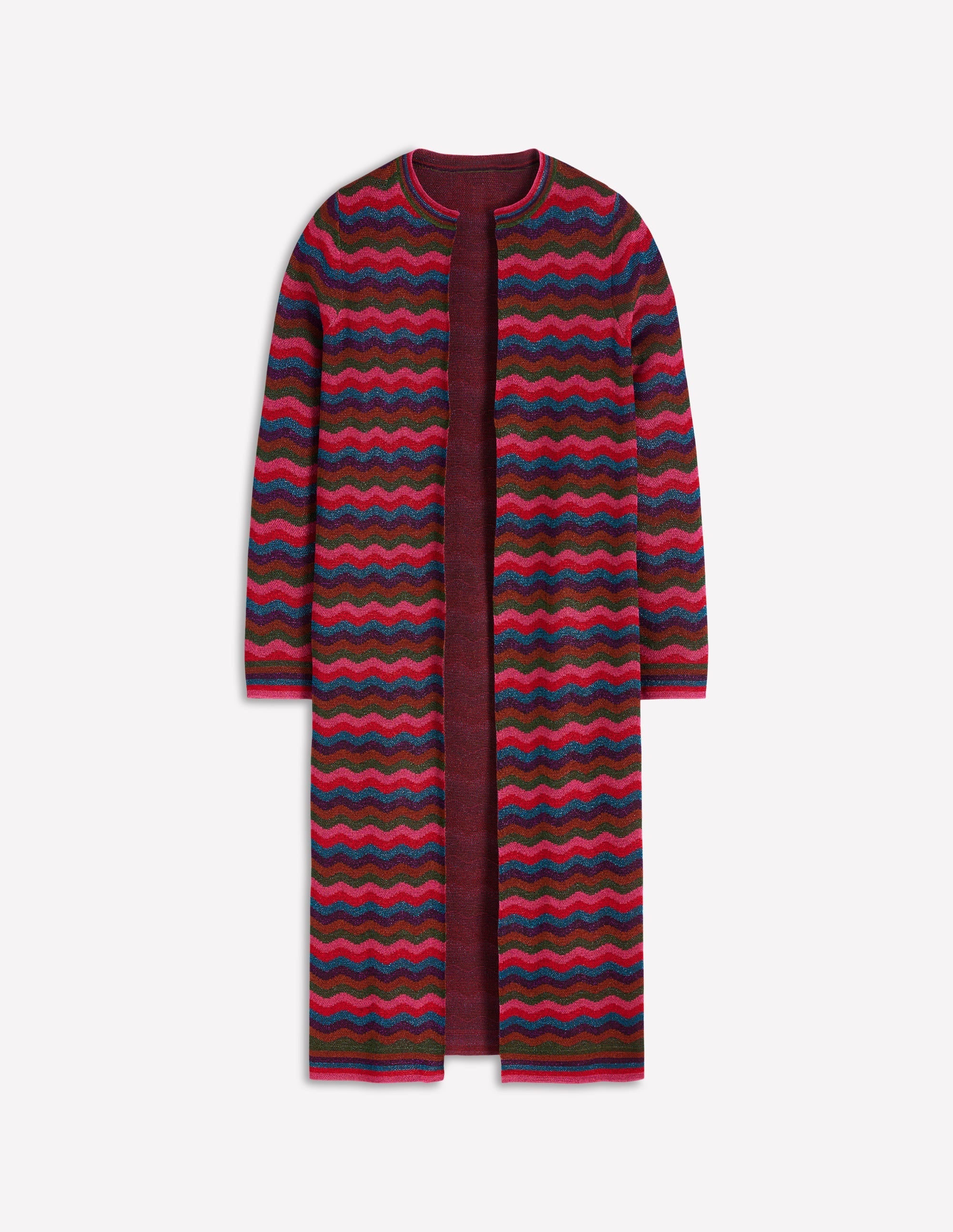 Edge to Edge Cardigan Coat-Multi