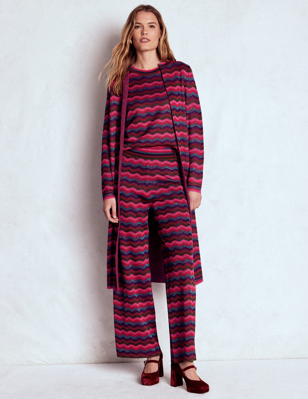 Edge to Edge Cardigan Coat-Multi