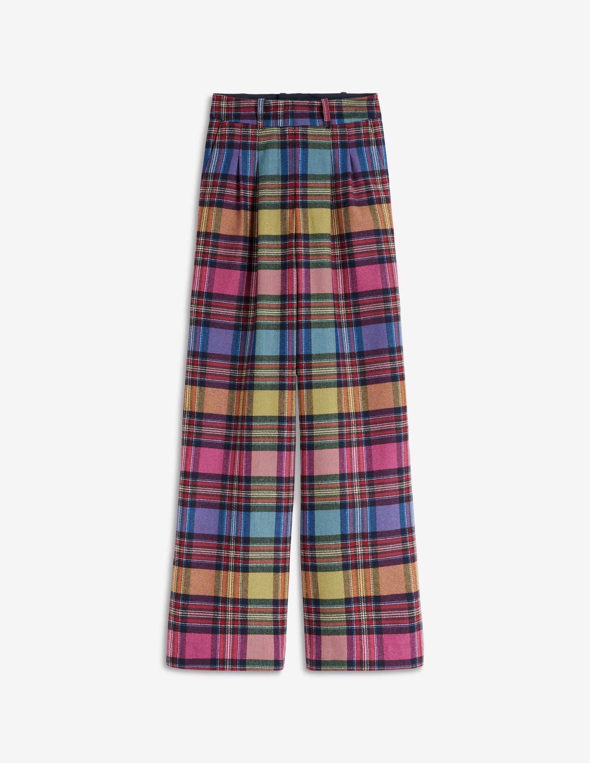 Kensington Tailored Pants-Multi Blanket Check