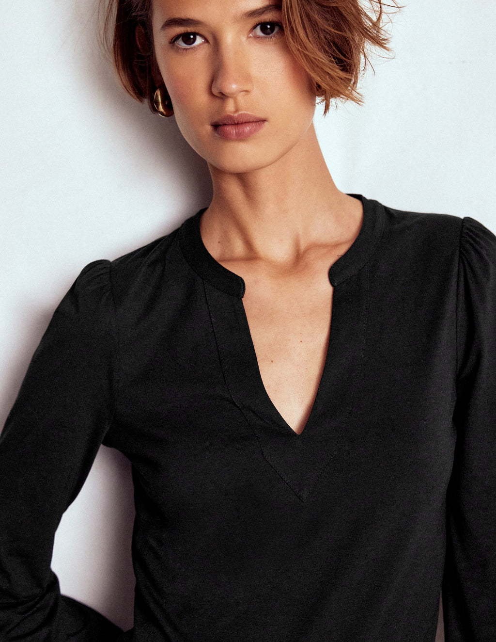 Supersoft Notch Top-Black