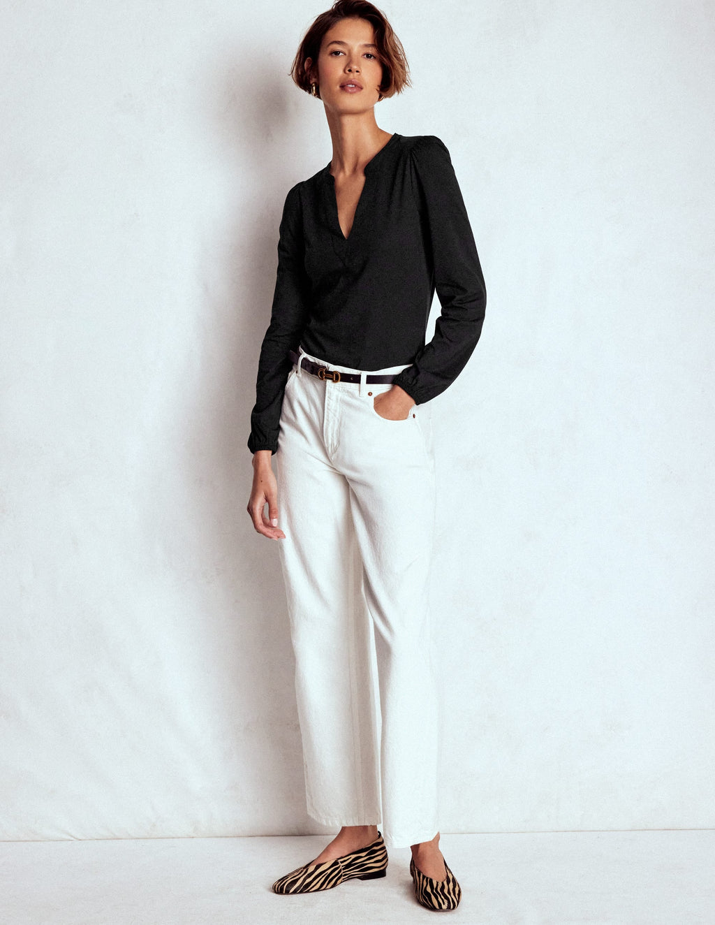 Supersoft Notch Top-Black