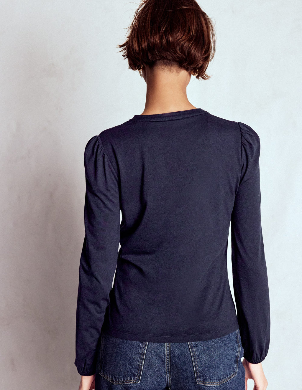 Supersoft Notch Top-Navy