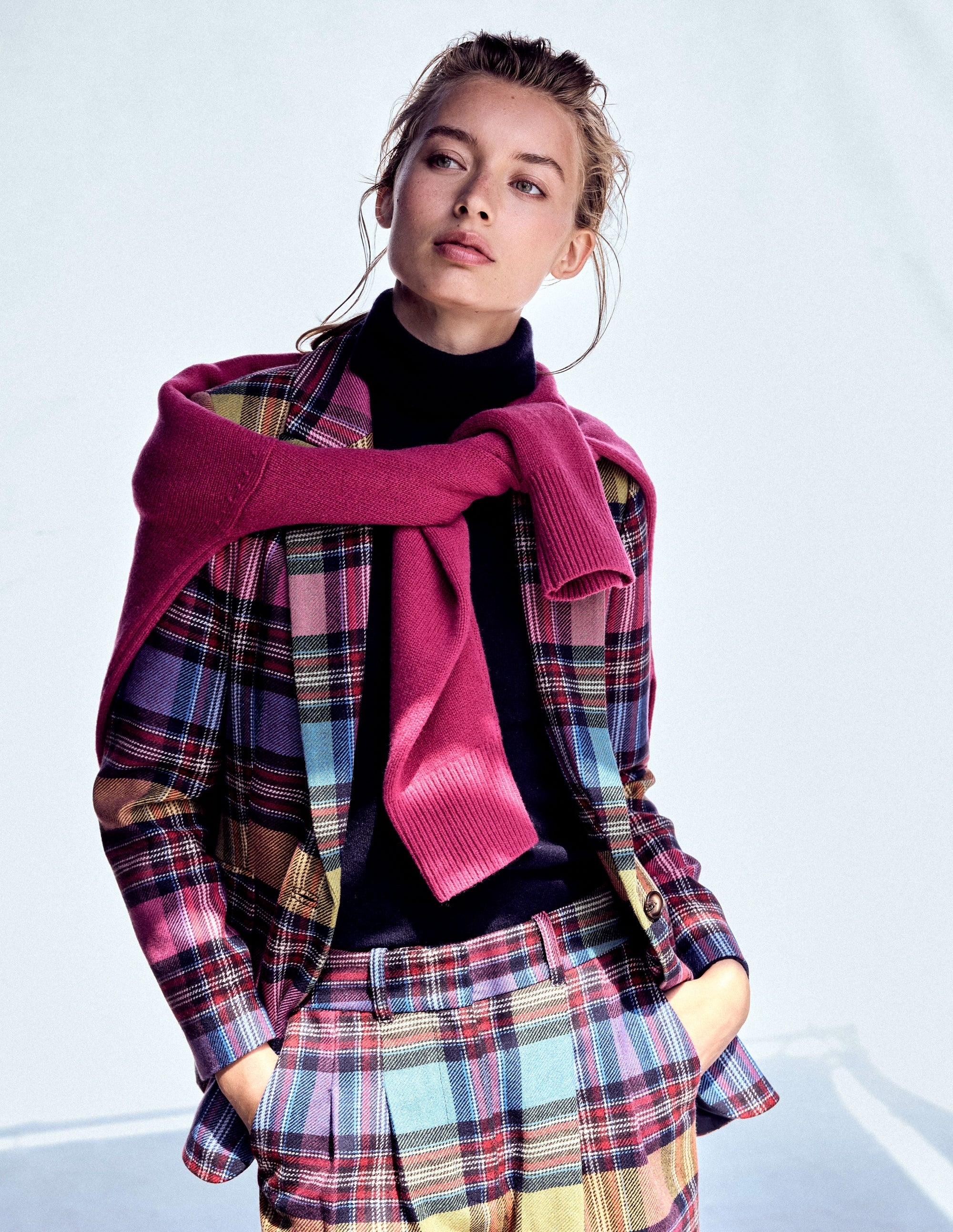 Woodbridge Check Blazer-Multi Blanket Check